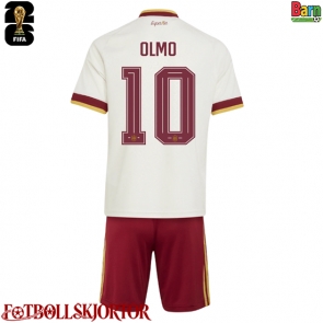 Spanien Dani Olmo #10 Borta Kläder Barn VM 2026 Kortärmad (+ Korta byxor)